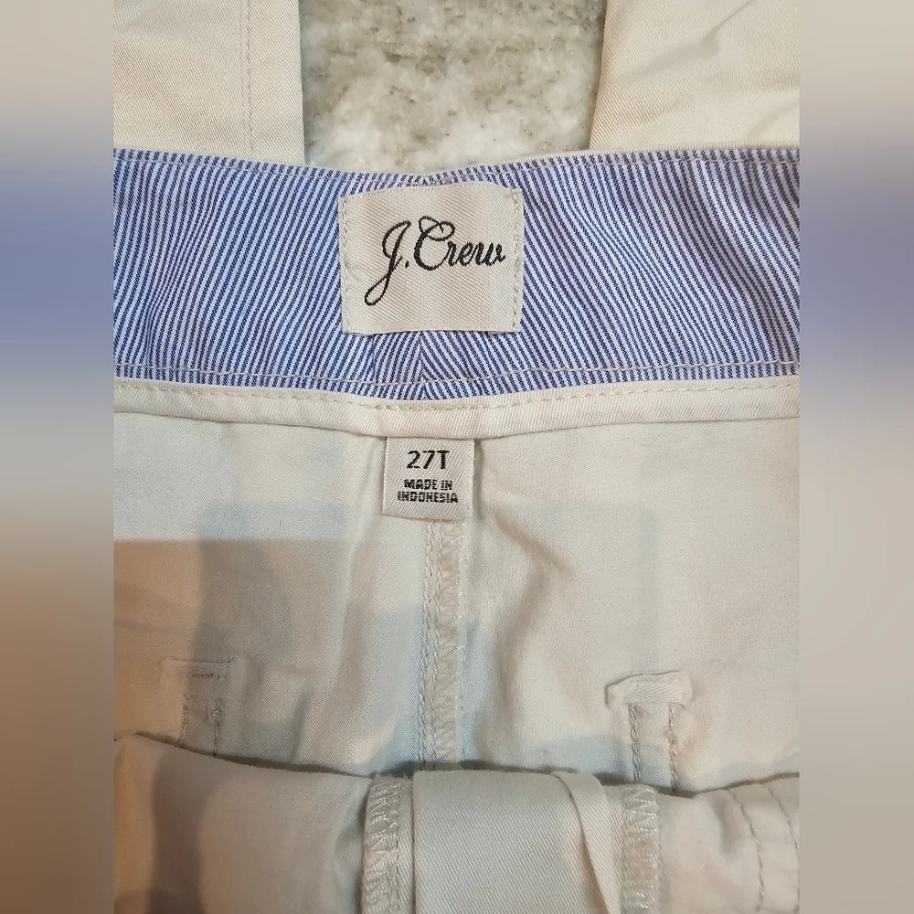 J.Crew Slim Boyfriend Chino Pants Women’s 27 Tall Khaki Beige Re-Imagined